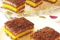 Prajitura cu bezea si ganache de ciocolata